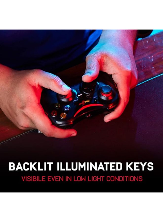 Renewed - Pro Wireless Gamepad For PC (Compatible with Windows 7/8/8.1/10 Only - Black - Image 5